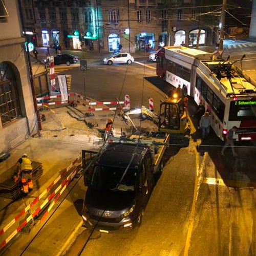 Eau de Fribourg Gare CFF TPF